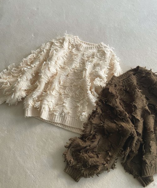 marjour(マージュール)/FRINGE KNIT/img01