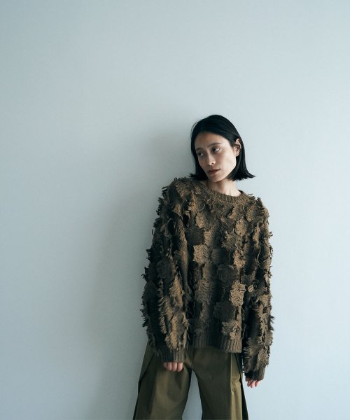 marjour(マージュール)/FRINGE KNIT/img07