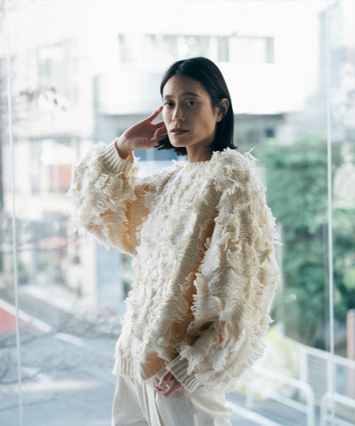 marjour(マージュール)/FRINGE KNIT/img13