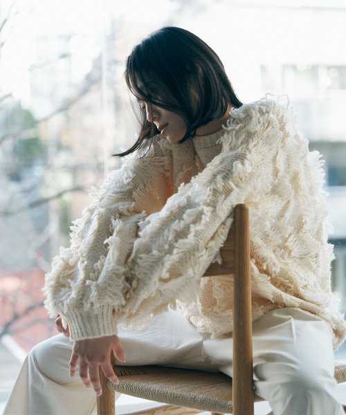 marjour(マージュール)/FRINGE KNIT/img15