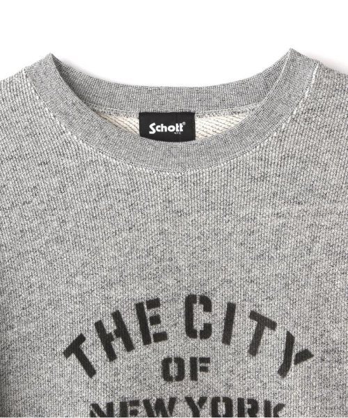 Schott(ショット)/SALT AND PEPPER SWEAT "THE CITY OF NY"/ソルトアンドペッパースウェット"ザ シティオブ ニューヨーク”/img10