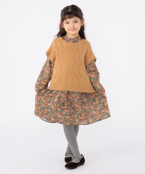 SHIPS KIDS(シップスキッズ)/SHIPS KIDS:100～140cm /〈手洗い可能〉ジャカード ベスト/img13