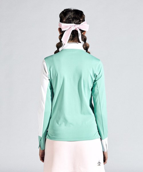 Munsingwear(マンシングウェア)/【ENVOY】ハイストレッチスムースバイカラーハーフジップ長袖シャツ/img01