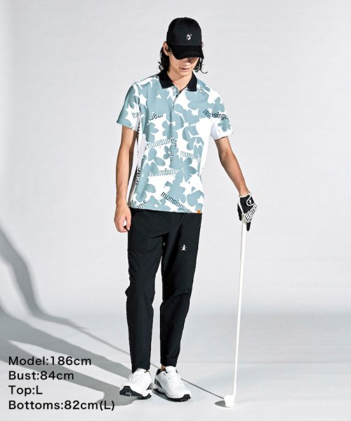 Munsingwear(マンシングウェア)/【ENVOY】MOTION3D，SUNSCREENフラワー×ペンギンプリント半袖シャツ/img10