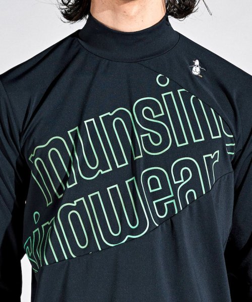 Munsingwear(マンシングウェア)/【ENVOY】MOTION3D吸水ストレッチビッグロゴモックネック長袖シャツ/img07
