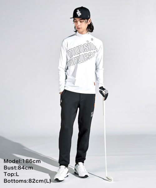 Munsingwear(マンシングウェア)/【ENVOY】MOTION3D吸水ストレッチビッグロゴモックネック長袖シャツ/img10
