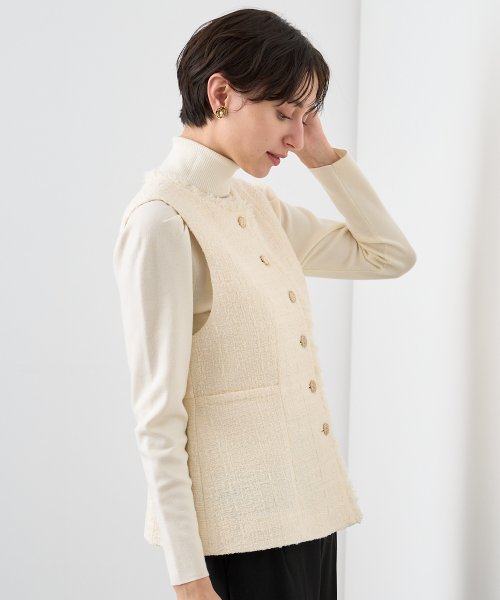 フィルムツイードペプラムジレ なし 着用サイズ