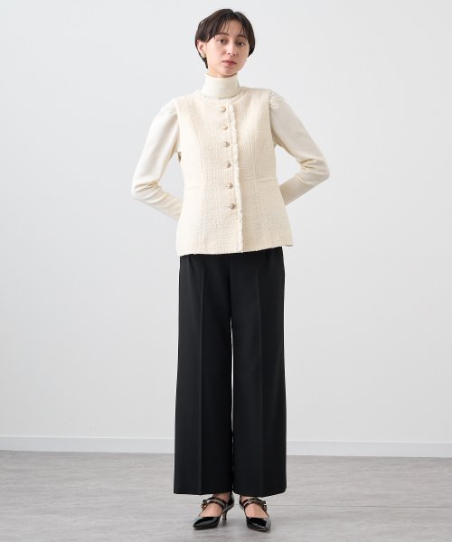フィルムツイードペプラムジレ なし 着用サイズ