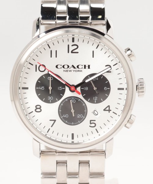 COACH(コーチ)/【メンズ】【コーチ】コーチ14602529　メンズ　ハリソン42ｍｍ　クオーツ　クロノグラフ　日常生活防水　シルバー文字盤　SSブレス　/img01