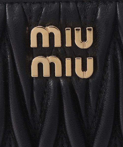 MIUMIU(ミュウミュウ)/【MIU MIU】ミュウミュウ　5ML5222FPP　F0002　レディース　MATELASSE マテラッセ　二つ折り財布　NERO　ネロ/img06