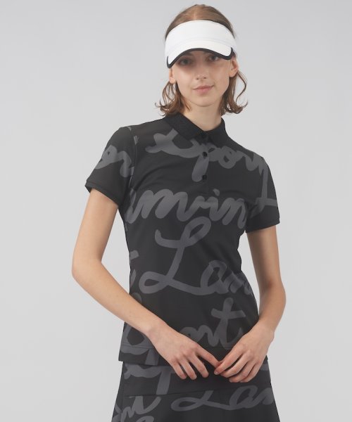 LANVIN SPORT(ランバン スポール)/ロゴプリント半袖ポロシャツ【SUNSCREEN/吸汗速乾/UV/ECO】/img01