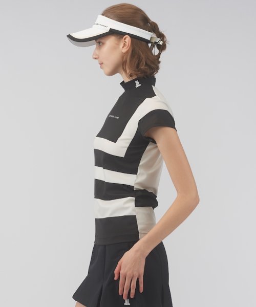 LANVIN SPORT(ランバン スポール)/【WEB限定】プリント柄モックネック半袖シャツ【吸汗/ストレッチ/UV/ECO】/img02