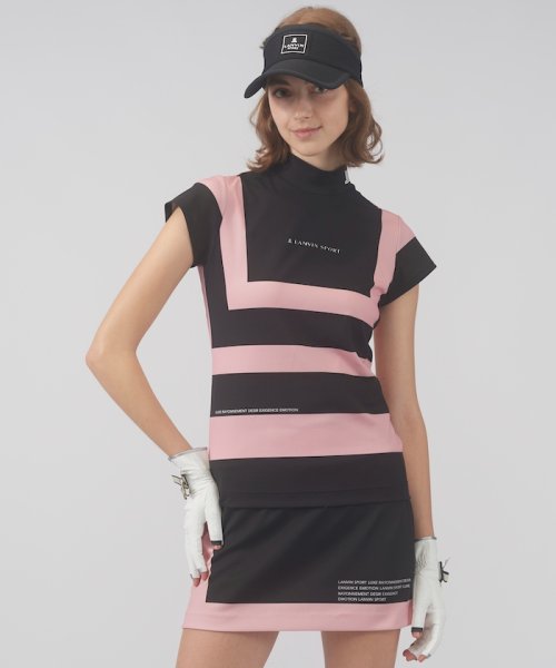 LANVIN SPORT(ランバン スポール)/【WEB限定】プリント柄モックネック半袖シャツ【吸汗/ストレッチ/UV/ECO】/img11