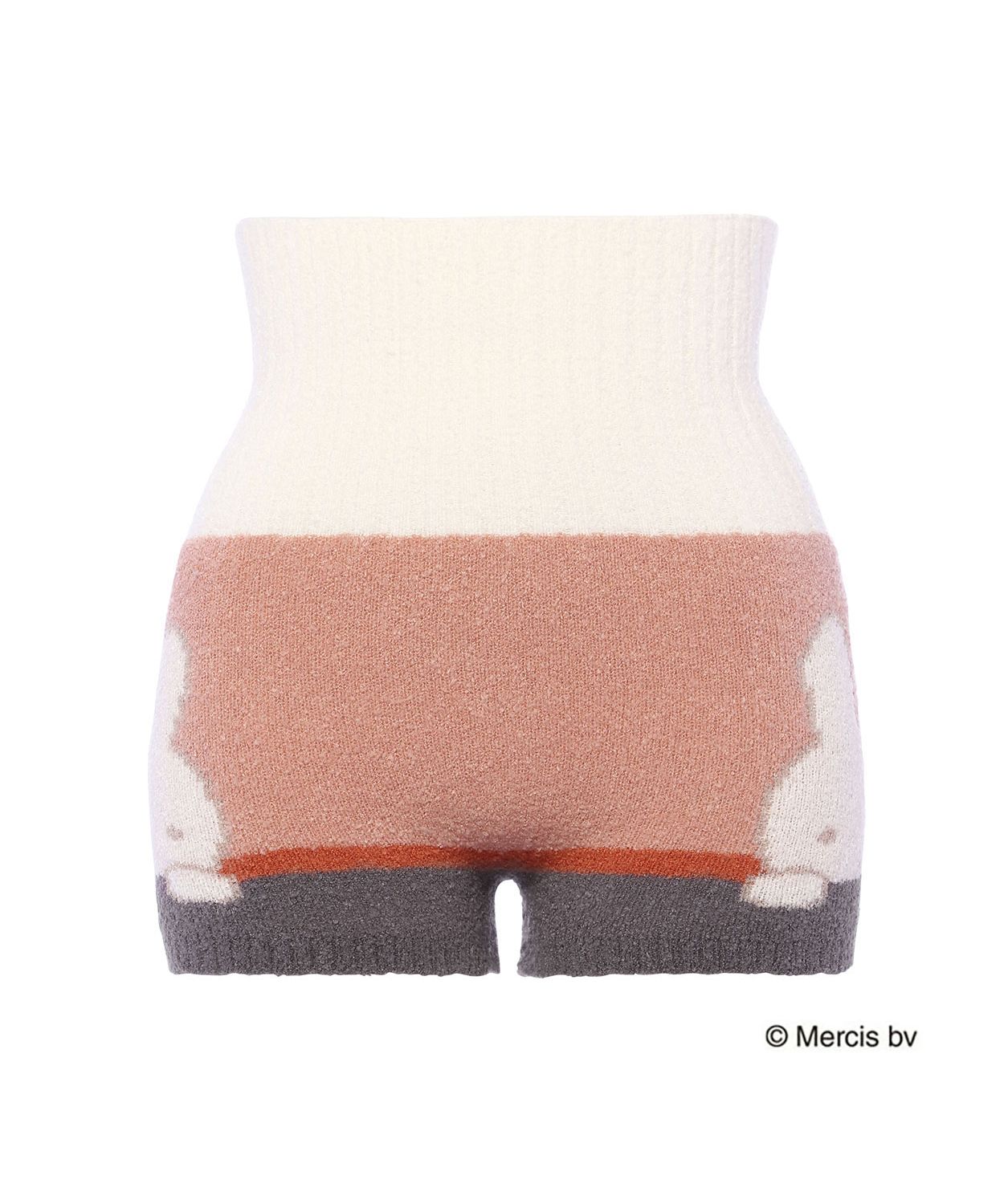 【4枚セット】スロギー ミッフィーコラボ あったか ミニミニ腹巻付きニットパンツ スロギー ミッフィーコラボ あったか ミニミニ 腹巻付きニット