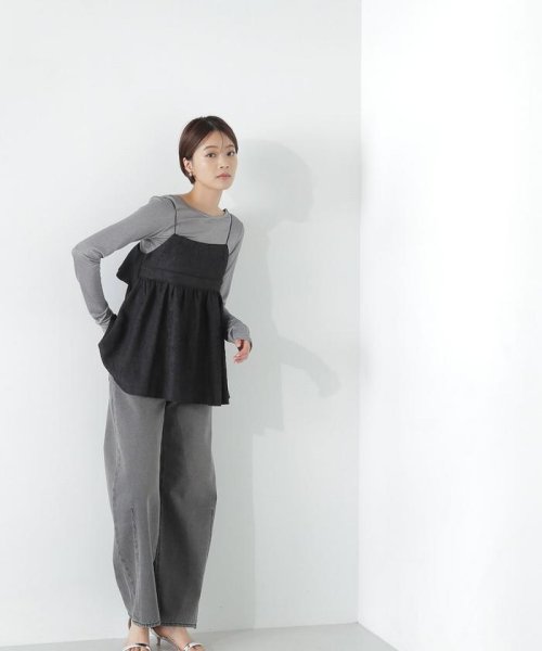 NATURAL BEAUTY BASIC(ナチュラルビューティーベーシック)/バレルラインデニムパンツ　24SS/img12