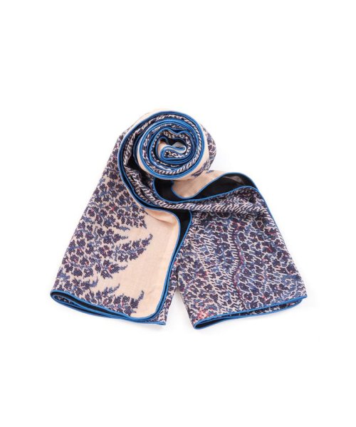 INED(イネド)/《SUPERIOR CLOSET》Long Blue Paisley Scarf《Tapis Noir》/img01