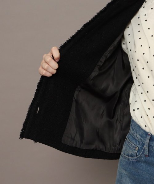 フリンジツイードジャケット 