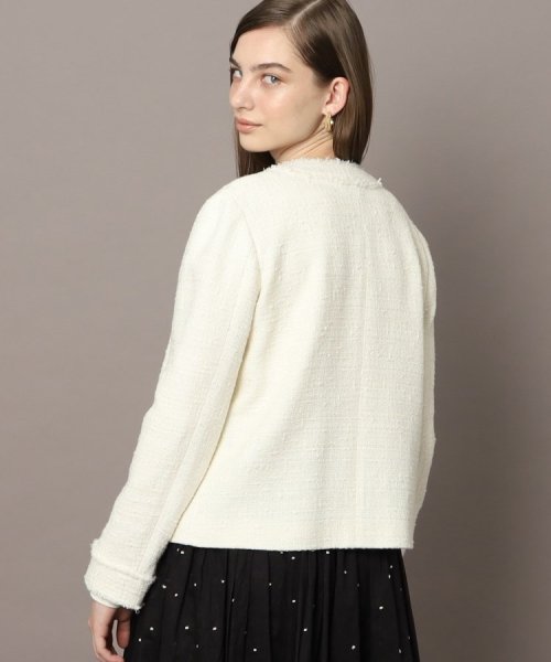 フリンジツイードジャケット 