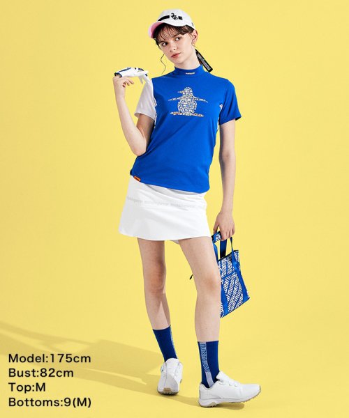 Munsingwear(マンシングウェア)/【ENVOY】EXcDRYペンギンプリント半袖モックネックシャツ/img10