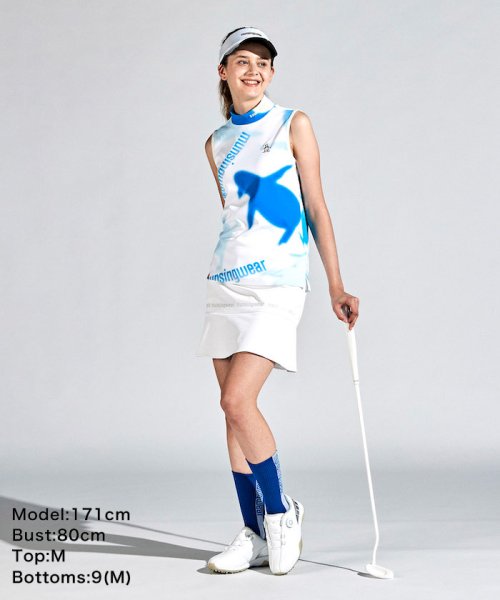 Munsingwear(マンシングウェア)/【ENVOY】SUNSCREENペンギングラデーションプリントノースリーブシャツ/img10