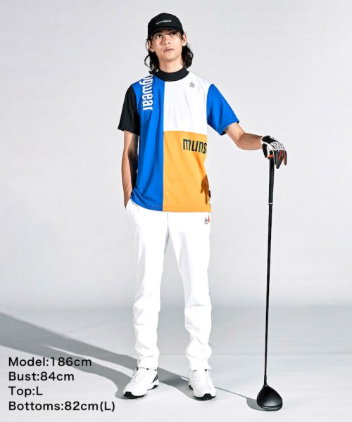 Munsingwear(マンシングウェア)/【ENVOY】吸水速乾ストレッチブロッキング半袖シャツ/img09