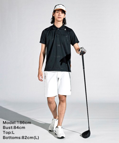 Munsingwear(マンシングウェア)/【ENVOY】MOTION3D，SUNSCREENロゴジャカード半袖シャツ/img01