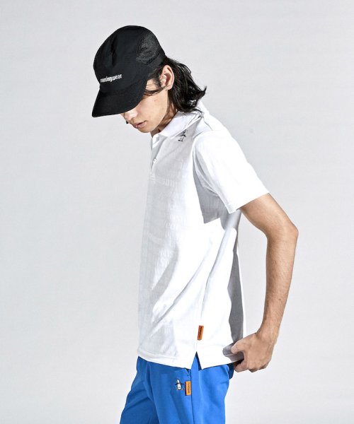 Munsingwear(マンシングウェア)/【ENVOY】MOTION3D，SUNSCREENロゴジャカード半袖シャツ/img03