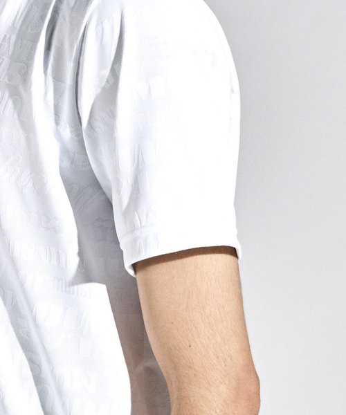 Munsingwear(マンシングウェア)/【ENVOY】MOTION3D，SUNSCREENロゴジャカード半袖シャツ/img09