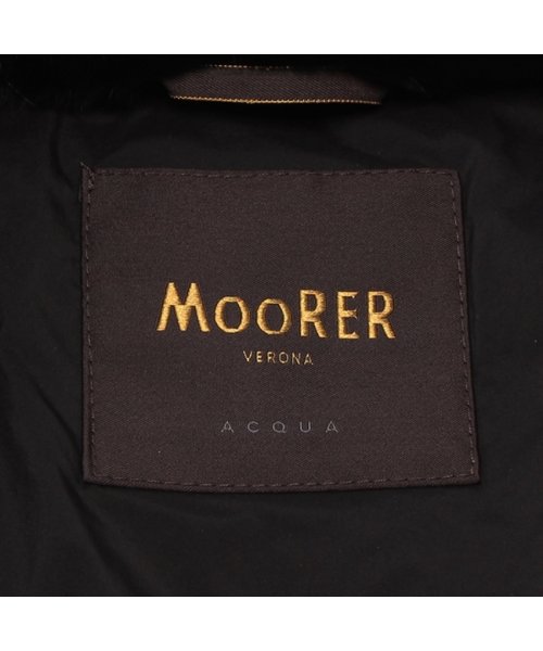 MOORER(MOORER)/ムーレー アウター ダウンジャケット コート ベチバー ミドル丈 ウエストシェイプ ブラック レディース MOORER MODGI300005 TEPA028 /img07