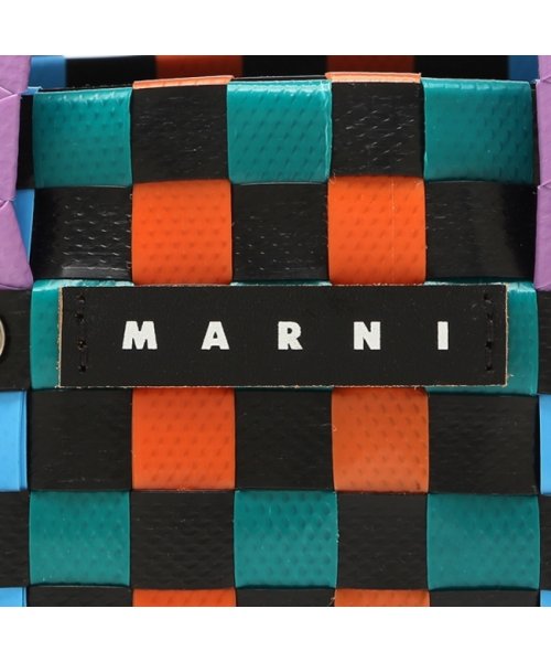 MARNI(マルニ)/マルニ ハンドバッグ かごバッグ バスケットバッグ キッズ カゴバッグ ミニバッグ ロゴ グリーン マルチカラー キッズ MARNI M00178 M00IW /img08