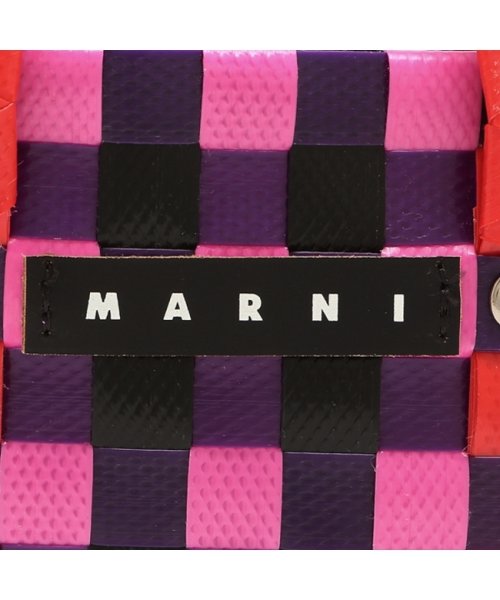 MARNI(マルニ)/マルニ ハンドバッグ かごバッグ バスケットバッグ キッズ カゴバッグ ミニバッグ ロゴ レッド マルチカラー キッズ MARNI M00178 M00IW 0/img08