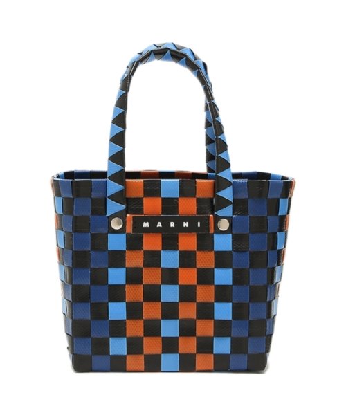 MARNI(マルニ)/マルニ ハンドバッグ かごバッグ バスケットバッグ キッズ カゴバッグ ミニバッグ ロゴ ブルー マルチカラー キッズ MARNI M00178 M00IW 0/img05