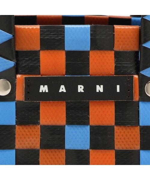 MARNI(マルニ)/マルニ ハンドバッグ かごバッグ バスケットバッグ キッズ カゴバッグ ミニバッグ ロゴ ブルー マルチカラー キッズ MARNI M00178 M00IW 0/img08