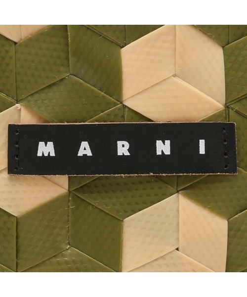 MARNI(マルニ)/マルニ ハンドバッグ かごバッグ バスケットバッグ キッズ カゴバッグ ミニバッグ ロゴ カーキ ベージュ キッズ MARNI M00996 M00IW 0MC/img08