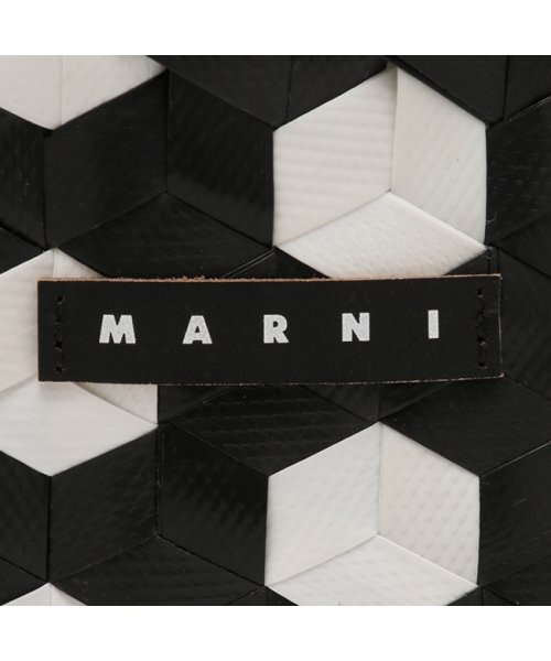 MARNI(マルニ)/マルニ ハンドバッグ かごバッグ バスケットバッグ キッズ カゴバッグ ミニバッグ ロゴ ブラック ホワイト キッズ MARNI M00996 M00IW 0M/img08
