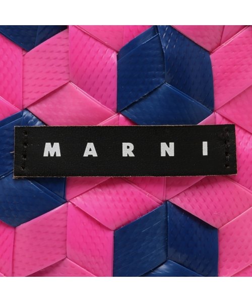 MARNI(マルニ)/マルニ ハンドバッグ かごバッグ バスケットバッグ キッズ カゴバッグ ミニバッグ ロゴ ピンク ブルー キッズ MARNI M00996 M00IW 0MC3/img08