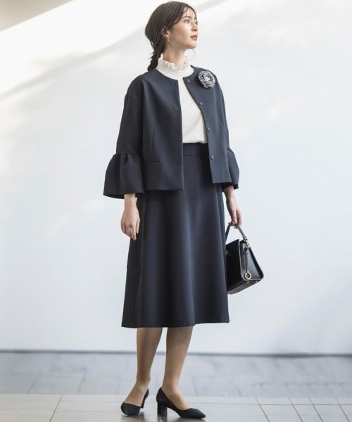 【VERY3月号掲載・NAVY】コンフォータブルドレープ ジャケット NAVY