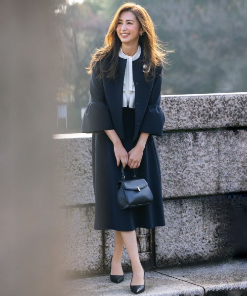 【VERY3月号掲載・NAVY】コンフォータブルドレープ ジャケット NAVY