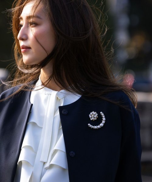 【VERY3月号掲載・NAVY】コンフォータブルドレープ ジャケット NAVY