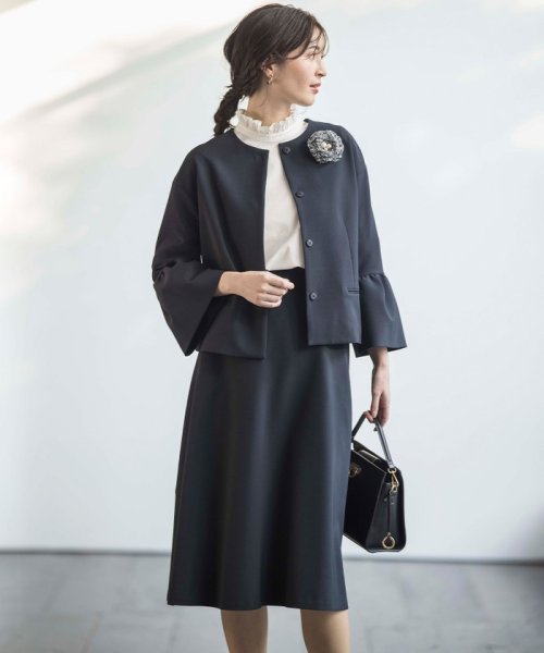 【VERY3月号掲載・NAVY】コンフォータブルドレープ ジャケット NAVY