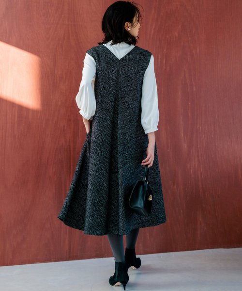 ファンシーツイード Vネックジャンスカ 