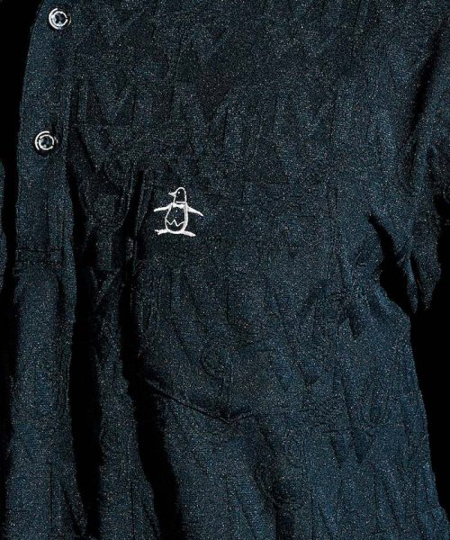 Munsingwear(マンシングウェア)/ストレッチジャカードモノグラム柄半袖テーラーカラーシャツ/img04