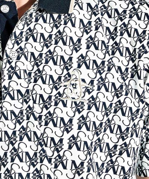 Munsingwear(マンシングウェア)/SUNSCREEN，モノグラムロゴプリントシャツ/img06