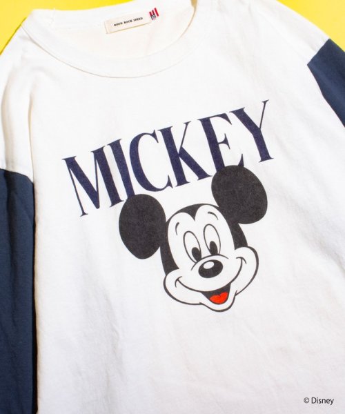 GLOSTER(GLOSTER)/【GOOD ROCK SPEED/グッドロックスピード】別注ミッキー / プリント ベースボールTシャツ 7分袖 / MICKEY/img02