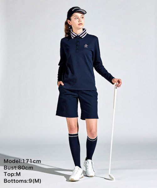 Munsingwear(マンシングウェア)/SUNSCREENストライプポロ衿長袖シャツ/img09