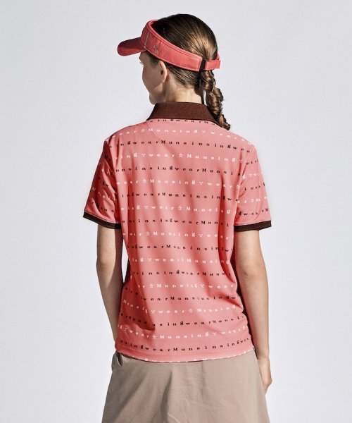 Munsingwear(マンシングウェア)/SUNSCREENストレッチロゴプリント半袖台衿シャツ/img03