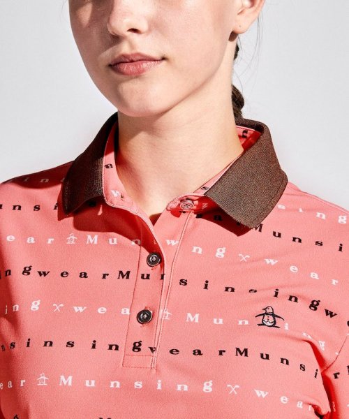 Munsingwear(マンシングウェア)/SUNSCREENストレッチロゴプリント半袖台衿シャツ/img04
