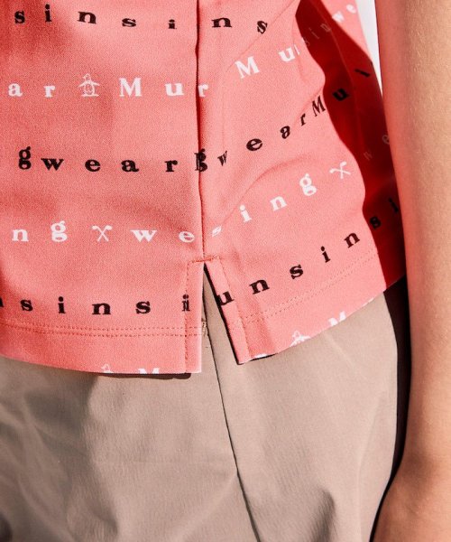 Munsingwear(マンシングウェア)/SUNSCREENストレッチロゴプリント半袖台衿シャツ/img06