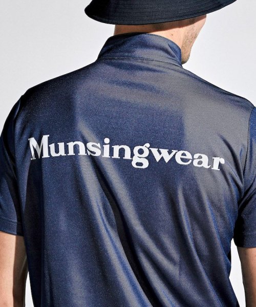 Munsingwear(マンシングウェア)/MOTION3Dパネルジャカードハーフジップ半袖シャツ/img09