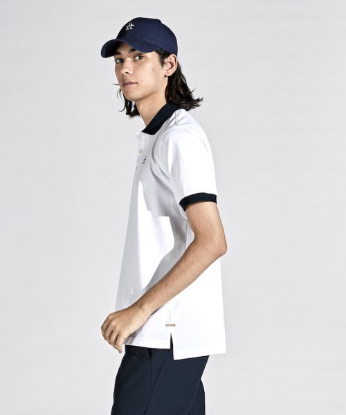 【永山瑛太着用】SUNSCREENストレッチ鹿の子半袖ポロシャツ『STYLE2833』 CUT UPF15 DESCENTE